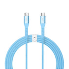 LOGiiX - Vibrance Braid 1,2M USB-C vers USB-C - Turquoise-Câble USB-C vers USB-C de 1,2 m (3,94 pieds) pour charger et synchroniser les appareils USB-C