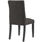 Modway - Duchess Tissu Chaise à manger Ensemble de 2 - Brown-Tissu fin Polyester Rembourrage 