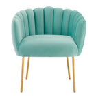 Modway - Sanna Chenal Touffé Performance Velvet Fauteuil - Monnaie-Capacité de poids de la chaise : 331 lb