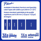 Brother - Ruban laminé authentique pour étiqueteuses P-touch, 6 mm l x 8 m L - transparent avec texte noir-Conçu, fabriqué et testé rigoureusement dans les usines certifiées ISO de Brother
