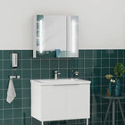 Kleankin - Armoire à pharmacie à éclairage DEL avec miroir tactile intelligent - blanc-Étagères de rangement spacieuses répondant à différents besoins 