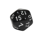Learning Advantage - Dés polyèdres- 20 faces - 12 par paquet - 3 paquets -CODE COULEUR POUR UNE UTILISATION FACILE - Utilisez ces dés D20 noirs avec notre D10 jaune (vendu séparément) et notre D12 rouge (vendu séparément) pour générer des combinaisons de nombres.