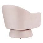 Modway - Astral Performance Velvet Tissu et bois Chaise pivotante - Rose-Assemblage minimal requis