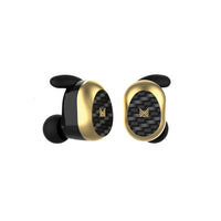 Écouteurs sans fil Audio Republic True avec étui de charge portable - Noir/Or-Version Bluetooth: 4.2, EDR et fonction double mode