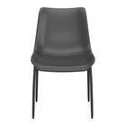 Zuo - Magnus Chaise de salle à manger - Noir - Ensemble de 2-Confort moelleux et matériaux durables