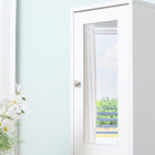 Kleankin - Armoire de salle de bain haute et étroite avec miroir - blanc-Couleur : Blanc 