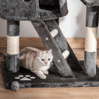 PawHut - Arbre à chat géant 94 po-102 po, tour haute plafond, gris-Conception peu encombrante pour n'importe quel espace de votre maison 