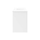 Modway - Bryn Fixation murale de 48" Vanette de salle de bain - Blanc blanc-Évier en céramique avec comptoir intégré