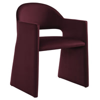 Modway - Talia Performance Velvet Fauteuil à manger - Mûrier-Velours de performance résistant aux taches