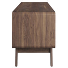 Modway - Transmit 60 po Meuble TV, Blanc noyer-Pieds en bois effilés