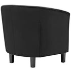 Modway - Prospect Performance Velvet Fauteuil - Noir-Rembourrage en mousse dense pour le confort