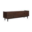 Manhattan Comfort - Meuble TV Duane 59,25 po style Mid-Century Modern - Brun Foncé et Bleu Marine-Assemblage à domicile requis Tout le matériel inclus