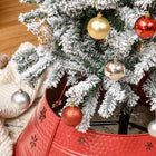 HOMCOM - Sapin de Noël artificiel forme crayon enneigé - mince-Assemblage requis