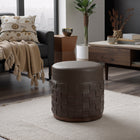Zuo - Filo Pouf - Expresso-Couleur du mobilier : Marron