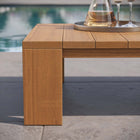 Modway - Tahoe Terrasse extérieure Bois d’acacia Table basse - Naturel-Construction résistante à l’eau
