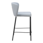 Zuo - Linz Tabouret de comptoir - Gris - Ensemble de 2-Dimensions: 19,7 po L x 18,9 po L x 35,0 po H