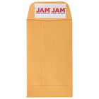 Jam Paper - Enveloppes commerciales n° 3 pour pièces de monnaie avec fermeture autocollante, 2 1/2 po H x 4 1/4 po l, Kraft brun Manille, Paquet de 100-Couleur : Kraft Manille marron
