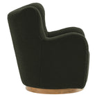Modway - Montrose Ailier Sherpa Chaise pivotante d’accent - Noyer de fougère-Glissières de plancher sans marquage