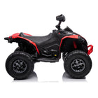 Freddo - VTT pour enfants 24 V Can Am Renegade 1 place - Rouge-Moteur quadruple puissant : Équipé de quatre moteurs de 200 W pour une force motrice puissante, offrant un commutateur unique 22/44 sous la version moteur pour différents modes de vitesse