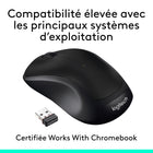Logitech – Souris sans fil M310, noir-Connectivité sans fil 2,4 GHz évoluée qui minimise le temps de latence et fonctionne à une distance de jusqu'à 33 pi