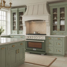 Kucht - 36 po Série KFX-X Cuisinière Pro Style au gaz naturel - Acier inoxydable/Vert olive-Convertible au propane liquide