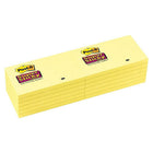 Post-it - Feuillets super collants jaune canari, 3 po x 5 po, paq./12 blocs, 1080 feuilles-Technologie adhésive révolutionnaire pour assurer que vos feuillets collent bien, et partout  