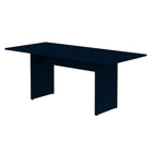 Manhattan Comfort - Ensemble de salle à manger moderne Nomad 172,5 cm - Bleu - Lot de 3-Comprend des butées en plastique réglables