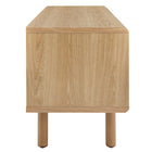 Modway - Kurtis 47 po Meuble TV, Chêne-Pieds en bois