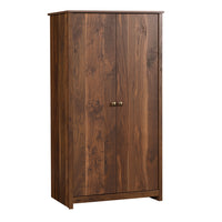 Sauder - Meuble de rangement River Ranch - Grand Walnut-Rangement multi-pièces:  Cette armoire fonctionnelle peut répondre à vos besoins de rangement dans diverses pièces – salon, cuisine, buanderie ou chambre à coucher