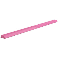Soozier - Poutre D’Équilibre De Gymnastique Pliable 7,7 pi Avec Base Antidérapante - Rouge-Se plie en deux pour un rangement facile et compact  