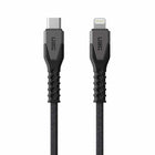 UAG - Câble Charge/Sync Robuste Kevlar USB-C Lightning 5p, Noir-Prend en charge une vitesse de charge de 30 watts et un transfert de données à 480 Mbps