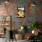 Sidney Crosby Pittsburgh Penguins Raising Stanley Cup sur toile - Toile encadree - 22" x 31"-Sous licence officielle de la LNH et de l'AJLNH