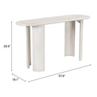 Zuo - Risan Console Table - Blanc vieilli-Garantie limitée de 3 ans