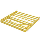 Modway - Horizon Acier inoxydable Cadre de lit simple, Jaune-Facile à assembler et à plier