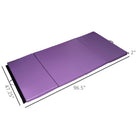 Soozier - Tapis De Gymnastique Pliant 4 pi L x 8 pi L x 2 po P - Tapis D’Exercice Avec Poignées De Transport Pour Yoga - Mma - Arts Martiaux - Violet-Surface en cuir PU non absorbante, résistante au feu, aux perforations et à la moisissure  