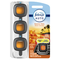 Febreze - AUTO - Hawaiian Aloha - Paquet de 3-Profitez de la fraîcheur jusqu’à 40 jours avec un parfum constant grâce à Febreze AUTO (à faible intensité)