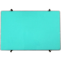 Verre Trempé Vistex Glacier 24 X 36 po Tableau blanc, sarcelle clair-Le tableau magnétique à effacement sec double usage en verre trempé avec une surface d'écriture durable ne tache pas et ne laisse aucune trace dans des conditions normales d'utilisation. Aimant de forte puissance requis.