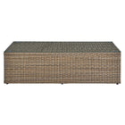 Modway - Convene Terrasse extérieure Table basse - Brown-Glissements au pied sans marquer