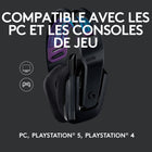 Logitech G535 LIGHTSPEED Casque gaming sans fil - Noir-Transducteurs 40 mm: grâce à ses transducteurs néodyme de 40 mm, ce casque gaming sans fil offre un son stéréo clair, net et profond qui donne une toute autre dimension à votre jeu.