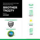 CIG - Cartouche de Toner Brother TN227Y Remise à Neuf - Rendement Élevé - Jaune-2300