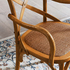 Modway - Gear Fauteuil à manger Ensemble de 2 - Noyer-5