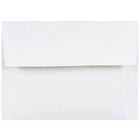 JAM Paper Enveloppes format livret à rabat droit gommé, 4 3/8 x 5 3/4 po, blanches, 1000 par paquet-Blanc