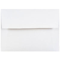 JAM Paper Enveloppes format livret à rabat droit gommé, 4 3/8 x 5 3/4 po, blanches, 1000 par paquet-Blanc
