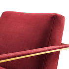 Modway - Seg Performance Velvet Chaise d’accent - Bordeaux doré-7