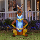 GEMMY - Super Scoob gonflable d'Halloween inspiré du film SCOOB - 152 cm-Comprend des piquets et des attaches