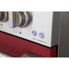Kucht - 48 po Série KNG Cuisinière Pro Style au gaz naturel - Acier inoxydable/Rouge-Cuisinière entièrement en acier inoxydable avec poignée professionnelle pour une expérience culinaire optimale