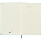 Moleskine - Carnet classique, grand format, ligné, bleu corail, couverture rigide (5 x 8,25)-Fermeture à élastique 