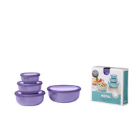 Mepal - CIRQULA ENS/4 Rnd Shlw 350+750 mL, 1.25+2.25L/12+25+47+76oz  Lilac-Va au lave-vaisselle
