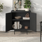Hudson&Canal - Meuble d'appoint Whitman 28 po de largeur - Grain noir-Dimensions du produit : 14" L x 28" l x 32" H