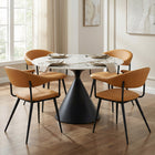 Zuo - Sima Chaise de salle à manger - Brun-Dimensions: 22,0 po L x 23,0 po L x 30,3 po H